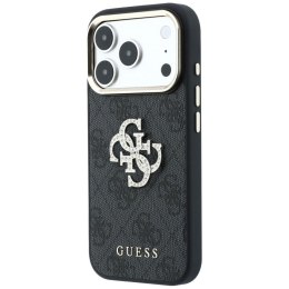 GUESS futerał do IPHONE 18 Pro /17 Pro (Big Strass Logo 4G) brązowy