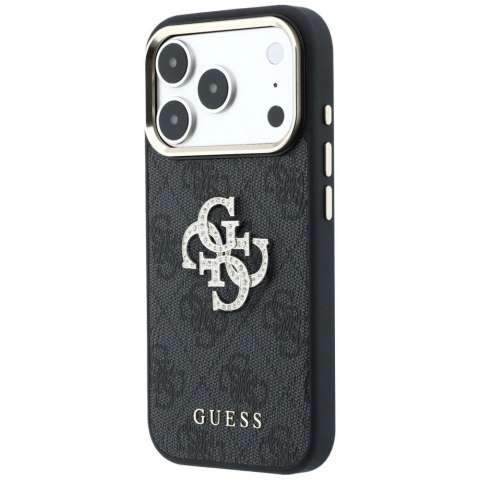 GUESS futerał do IPHONE 18 Pro /17 Pro (Big Strass Logo 4G) brązowy