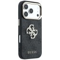 GUESS futerał do IPHONE 18 Pro /17 Pro (Big Strass Logo 4G) brązowy