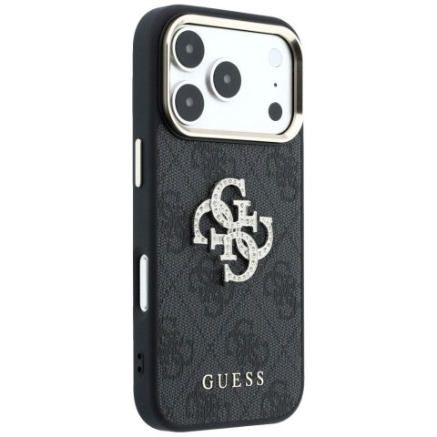 GUESS futerał do IPHONE 18 Pro /17 Pro (Big Strass Logo 4G) brązowy