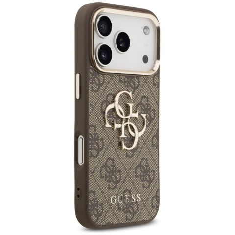 GUESS futerał do IPHONE 18 Pro / 17 Pro GUE005483 (PU W/ Big 4G Classic Logo) brązowy złoty