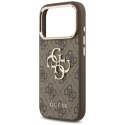 GUESS futerał do IPHONE 18 Pro / 17 Pro GUE005483 (PU W/ Big 4G Classic Logo) brązowy złoty