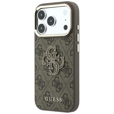 GUESS futerał do IPHONE 18 Pro Max/17 Pro Max (Big Resin Logo 4G) brązowy