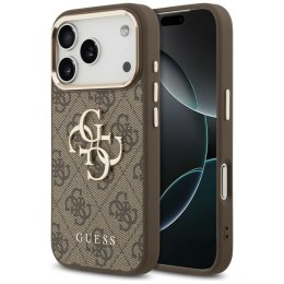 GUESS futerał do IPHONE 18 Pro Max / 17 Pro Max GUE005488 (PU W/ Big 4G Classic Logo) brązowy złoty