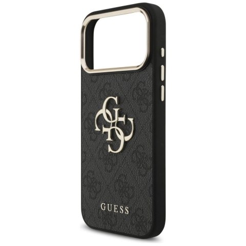 GUESS futerał do IPHONE 18 Pro Max / 17 Pro Max GUE005594 (PU W/ Big 4G Classic Logo) czarny złoty