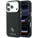 GUESS futerał do IPHONE 18 Pro Max/17 Pro Max kompatybilny z MagSafe (Saffiano Small 4G & Classic Logo) czarny