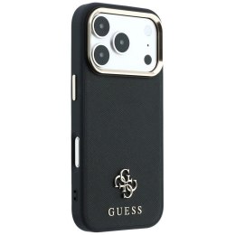 GUESS futerał do IPHONE 18 Pro Max/17 Pro Max kompatybilny z MagSafe (Saffiano Small 4G & Classic Logo) czarny