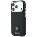 GUESS futerał do IPHONE 18 Pro Max/17 Pro Max kompatybilny z MagSafe (Saffiano Small 4G & Classic Logo) czarny