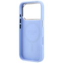 GUESS futerał do IPHONE 18 Pro Max/17 Pro Max kompatybilny z MagSafe (Saffiano Small 4G & Classic Logo) jasno niebieski