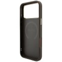GUESS futerał do IPHONE 18 Pro Max/17 Pro Max kompatybilny z MagSafe (Stripe Round and Classic Logos 4G) brązowy