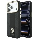 GUESS futerał do IPHONE 18 Pro Max/17 Pro Max kompatybilny z MagSafe (Stripe Round and Classic Logos 4G) czarny