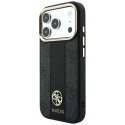 GUESS futerał do IPHONE 18 Pro Max/17 Pro Max kompatybilny z MagSafe (Stripe Round and Classic Logos 4G) czarny