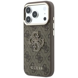 GUESS futerał do IPHONE 18 Pro/17 Pro (Big Resin Logo 4G) brązowy