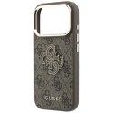 GUESS futerał do IPHONE 18 Pro/17 Pro (Big Resin Logo 4G) brązowy