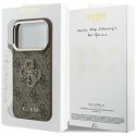 GUESS futerał do IPHONE 18 Pro/17 Pro (Big Resin Logo 4G) brązowy