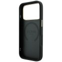 GUESS futerał do IPHONE 18 Pro/17 Pro kompatybilny z MagSafe (Saffiano Peony Ring) czarny