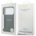 GUESS futerał do IPHONE 18 Pro/17 Pro kompatybilny z MagSafe (Saffiano Peony Ring) czarny