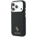 GUESS futerał do IPHONE 18 Pro/17 Pro kompatybilny z MagSafe (Saffiano Small 4G & Classic Logo) czarny