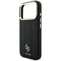 GUESS futerał do IPHONE 18 Pro/17 Pro kompatybilny z MagSafe (Stripe Peony 4G Logo) czarny