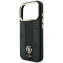 GUESS futerał do IPHONE 18 Pro/17 Pro kompatybilny z MagSafe (Stripe Round and Classic Logos 4G) czarny