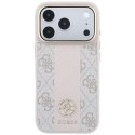 GUESS futerał do IPHONE 18 Pro/17 Pro kompatybilny z MagSafe (Stripe Round and Classic Logos 4G) różowy