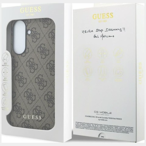 GUESS futerał do SAMSUNG Galaxy A37 GUHCSA37GF4GBR (PU 4G Classic Logo with Charm) brązowy