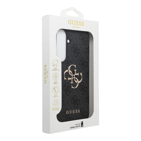 GUESS futerał do SAMSUNG S26 FE (Leather 4G Metal Logo) czarny