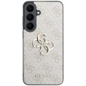 GUESS futerał do SAMSUNG S26 FE (Leather 4G Metal Logo) różowy