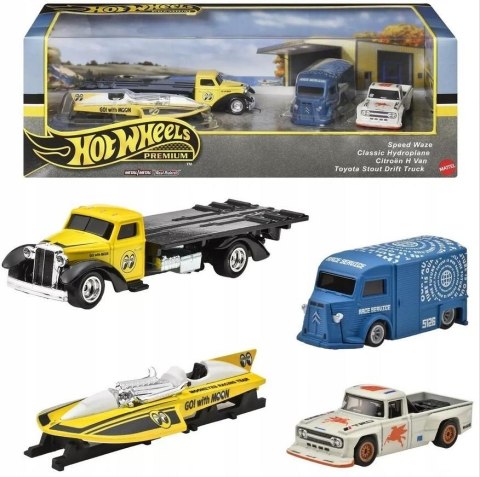 Hot Wheels Premium Diorama 4-pack mix