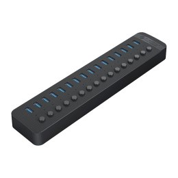 Hub Orico CT2U3-16AB 16x USB-A 3.0 z włącznikami - czarny