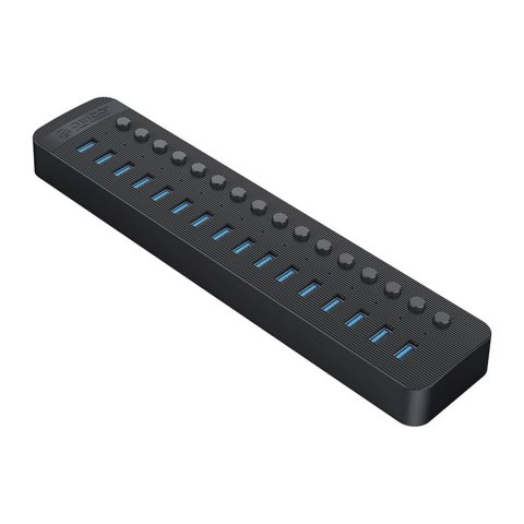 Hub Orico CT2U3-16AB 16x USB-A 3.0 z włącznikami - czarny