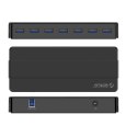 Hub Orico H7928-U3-V1 7x USB-A 3.0 - czarny
