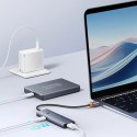 Hub USB-A Baseus UltraJoy Series 4xUSB-A 3.0 1xUSB-C 5V - szary