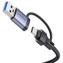 Hub USB-A/USB-C Baseus UltraJoy Series 4xUSB-A 3.0 1xUSB-C 5V - szary