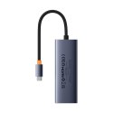 Hub USB Baseus UltraJoy Series 5w1 USB-C HDMI 4K 4x USB-A 3.0 - szary