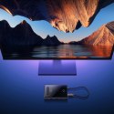 Hub USB-C 8w1 Baseus PioneerJoy HDMI 4K@60Hz + HDMI 4K@30Hz + DisplayPort 8K@30Hz + VGA + 2 x USB-A 3.0 + 2 x USB-C - szary