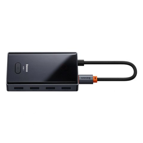 Hub USB-C Baseus PioneerJoy 4xUSB-A 3.0 - szary