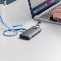 Hub USB-C Orico PW11-6P stacja dokująca 3x USB-A 3.0 + 1x USB-C 2.0 + 1x HDMI - szary