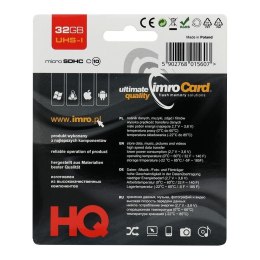 IMRO karta pamięci microSD 32GB 100MB/s class 10 UHS I