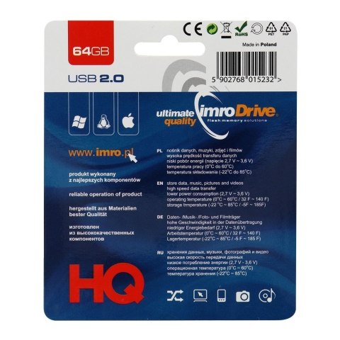 IMRO pendrive BLACK 64GB USB2.0