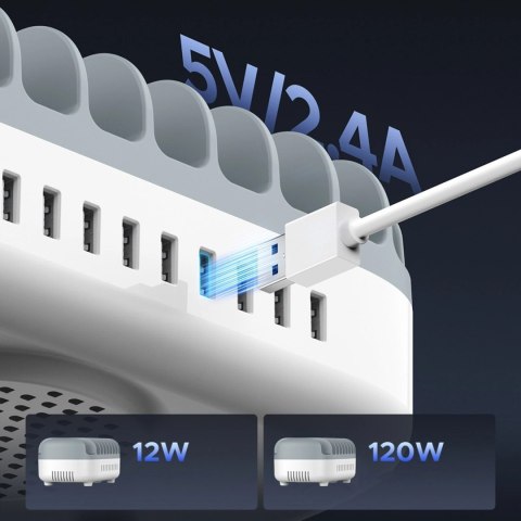 Inteligentna stacja ładowania Orico DUK-10P-V1 10 x USB-A - biała