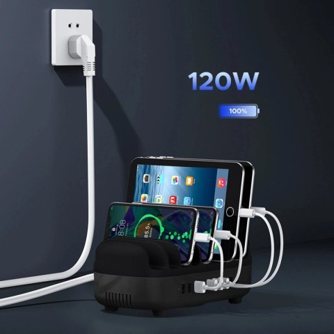 Inteligentna stacja ładowania Orico DUK-10P-V1 10 x USB-A - czarna