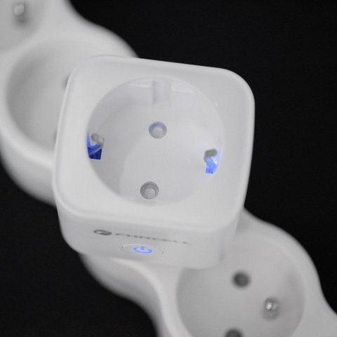 Inteligentne gniazdko 230V Forcell F-Energy EU02 z WiFi, programatorem i wsparciem dla Tuya / Amazon Alexa białe