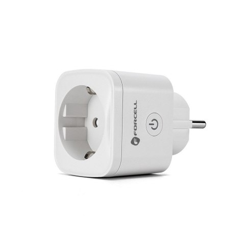 Inteligentne gniazdko 230V Forcell F-Energy EU02 z WiFi, programatorem i wsparciem dla Tuya / Amazon Alexa białe