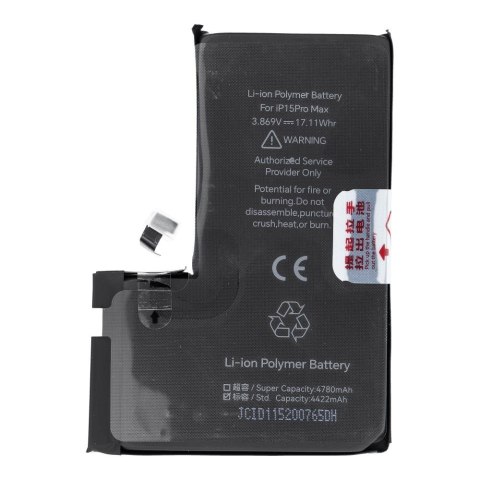 JCID Bateria do iPhone 15 Pro Max (standardowa pojemność)