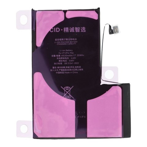 JCID Bateria z możliwością przypisania jako USED do iPhone 12 Pro Max 4530 mAh (zwiększona pojemność)