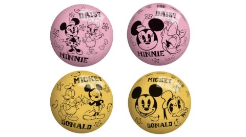 John Piłka jednokolorowa Mickey&Minnie 23cm mix
