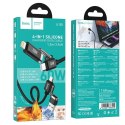 Kabel 4w1 USB A/USB C do USB C/Lightning Hoco 3A 60W 1,2 m U155 czarny
