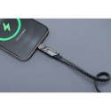 Kabel 4w1 USB-C / USB-A do USB-C / Lightning Forcell F-Energy QC PD 3A 60W 1 m C241 chrom