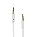 Kabel AUX Jack 3,5 mm (męski) do Jack 3,5 mm (męski) BOX 1 m biały